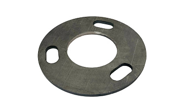 Фланец стойки 42/90 х 3 мм #200 3 отв х М10 х 20 черный металл k116-42-9 купить в Москве