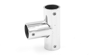 Соединитель-тройник для трубы 19 мм, нержавеющая сталь AISI 304, полированная t902 PSS купить в Москве