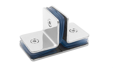 Коннектор для душевой кабины на 3 стекла латунь-хром t727 PC купить в Москве