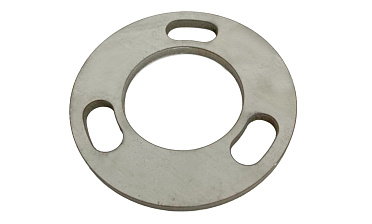 Фланец стойки 42.4/80 х 5 (4,3) х AISI 304 #200 3 отв х М10 х 20 k116-42-4 купить в Москве