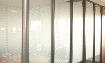 Перегородки из ПВХ и стекла - вариант 1 в Москве. Готовые проекты ПерилаГлавСнаб