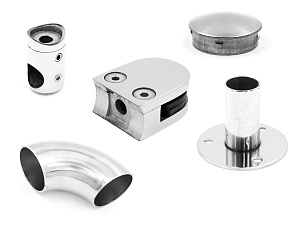 Комплектующие для лестниц, перил и ограждений AISI 316 купить в Москве