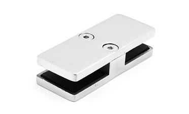 Соединитель стекол, прямой, 101х40, нержавеющая сталь AISI 304, полированная k118 купить в Москве