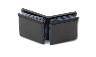 Коннектор для душевой кабины стекло-стекло 135°, цинковый сплав, черная  t736 BZn купить в Москве