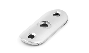 Лодочка (ложемент) под поручень Ø50.8 мм, литой, полированный, нержавеющая AISI 304 k046-50 купить в Москве