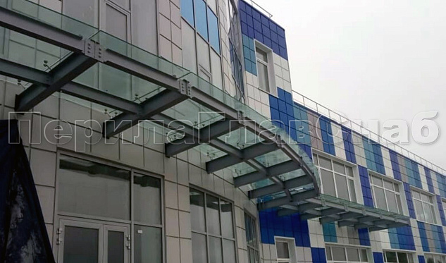 НПО “Наука” фасадный козырек в Москве. Готовые проекты ПерилаГлавСнаб