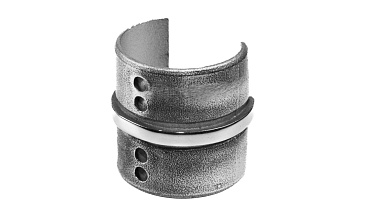 Соединитель с пазом на трубу Ø48.3 мм, полированный (AISI 304) k236 купить в Москве