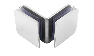 Коннектор для душевой кабины стекло-стекло 90° 45х45 мм полированный t725-2 PSS  купить в Москве