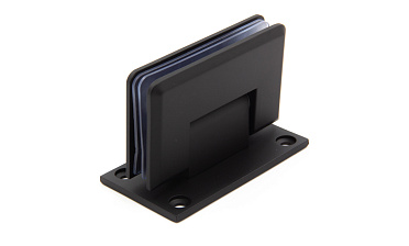 Петля для душевой кабины стена-стекло 90°, 90*55, цинк, черн. t301 BZn купить в Москве