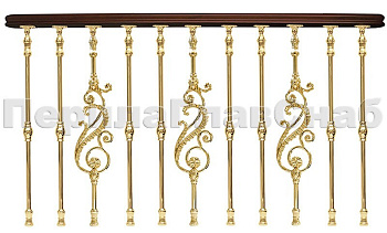 Латунные ограждения серии - Нептун L04 в Москве. Готовые проекты ПерилаГлавСнаб