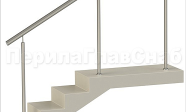 Нержавеющие ограждения без ригелей для крыльца купить в Москве