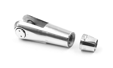 Наконечник ванты (тяги) с резьбой М16 правый, литой , полированный (AISI316) k661-16-R купить в Москве