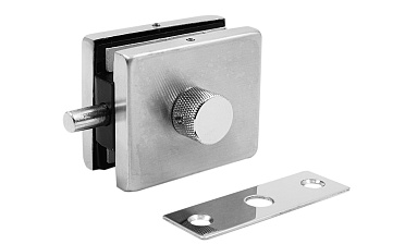 Защелка с ответной частью на стену и пол, шлифованная, вырез 17 t138 SSS купить в Москве