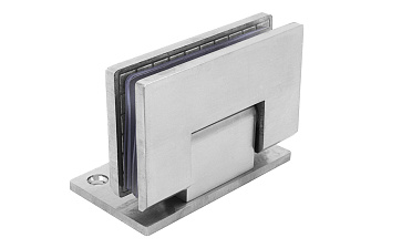 Петля для душевой кабины стена-стекло 90° 90х55 мм шлифованная t305-2 SSS купить в Москве