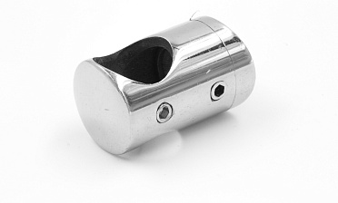 Ригеледержатель на стекло 8 мм, Ø16 мм, полированный, литой (AISI 304) k019 купить в Москве