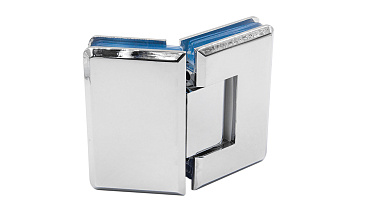 Петля для душевой кабины стекло-стекло 135° 90х55 мм цинк, полированная t302 PZn купить в Москве