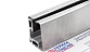 Профиль алюминиевый зажимной  для стекла 8-12мм, AISI 304 SSS, шлифованный, длина 3 метра т40-9 SSS