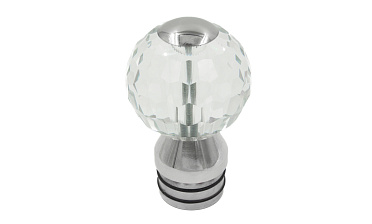 Стеклянный шар, наконечник на стойку Ø50.8 мм, с алюминиевой системой фиксации, прозрачный k248 купить в Москве