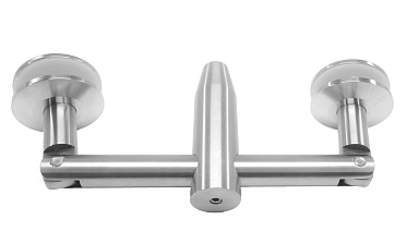 Крепление двойное с рутелями к стене, AISI 304 k629 купить в Москве