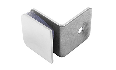 Коннектор для душевой кабины стена-стекло 90° 45х45 мм латунь-хром, полированный t722 PC купить в Москве