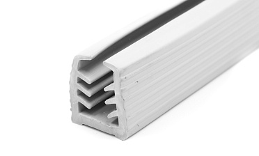 Уплотнитель в поручень с пазом 27х30 для стекла 10 мм, EPDM (палки 3 м) СЕРЫЙ Фk305-G купить в Москве
