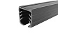 Уплотнитель в поручень с пазом 24х24 для стекла 12 мм, EPDM Фk301