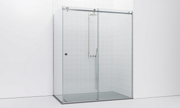 Комплект фурнитуры для раздвижной душевой перегородки, угловой, на профиле t552-1 купить в Москве