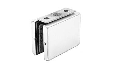 Коннектор стена-стекло с монтажной пластиной, шлифованный, вырез 09 t192 SSS купить в Москве