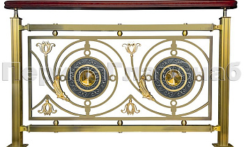 Латунные ограждения лестниц серия – Валгалла XL04 в Москве. Готовые проекты ПерилаГлавСнаб