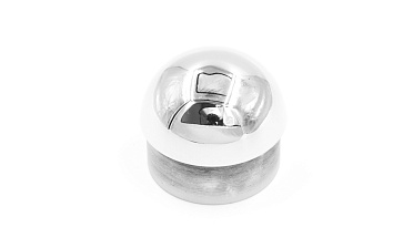 Заглушка литая сферическая на трубу Ø42.4х1.5 мм (AISI 304) полированная k272  купить в Москве