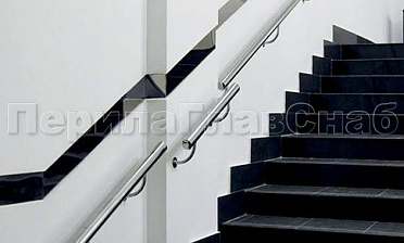 Пристенный поручень из нержавеющей стали 50 мм купить в Москве