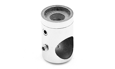 Ригеледержатель на стойку под плоскость Ø16 мм, литой, Ø22х30 мм, полированный, (AISI 304) k065-2 купить в Москве