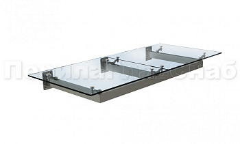 Стеклянный козырек на прямом каркасе в Москве. Готовые проекты ПерилаГлавСнаб