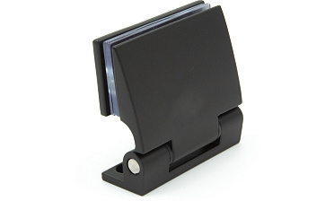 Петля для душевой стена-стекло 90°, односторонняя, без реза, нержавеющая сталь AISI 304, черная t315 BL  купить в Москве