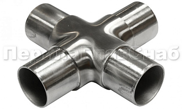 Соединение поручня Ø50.8 мм, крестовина (AISI 304) k361 купить в Москве