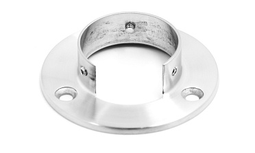 Фланец настенный, для Ø48.3мм, под 3 самореза 4.8мм, литой, шлифованный, AISI304 Фk238-2 купить в Москве