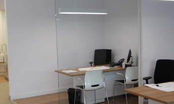 Стеклянные перегородки - вариант 8 в Москве. Готовые проекты ПерилаГлавСнаб