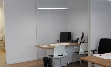 Стеклянные перегородки - вариант 8 купить в Москве