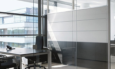 Стеклянные перегородки - вариант 7 купить в Москве