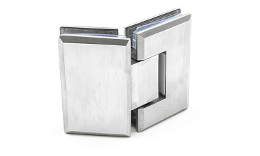 Петля для душевой стекло-стекло 90х55 мм, 135°, нержавеющая сталь AISI 304, шлифованная t302 SSS купить в Москве