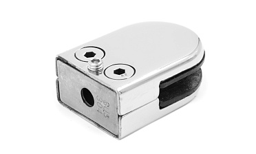 Стеклодержатель штампованный под стекло 10 мм (5+5 мм), на плоскость 40х24х54 полированный (AISI 304) k539-10 купить в Москве