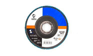 Шлифовальный диск "лепесток" 125х22 Р-120 Atlas Ф-0082 купить в Москве