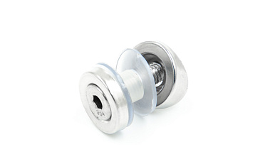 Стеклодержатель точечный для трубы Ø38.1 мм, штампованный, полированный (AISI 304) k074 купить в Москве