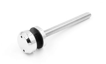 Комплект торцевого крепления несущего стекла, шпилька AISI316, гайка-шайба Ø50х10х18 мм с внутренней резьбой М16, полированный k277-2 купить в Москве