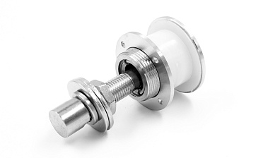 Рутель для крепления козырьков на ванты, разборный, для стекла 10-26 мм, нержавеющая сталь AISI 316, полированная k274-2 купить в Москве