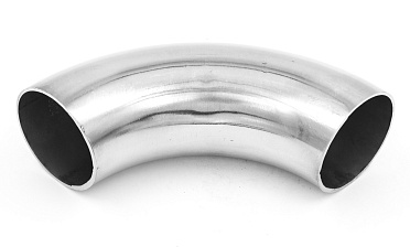 Длинный отвод поручня под сварку Ø50.8х180х1.5 мм, длина 180 мм, полированный 400 Grit, (aisi 304) k021-11 купить в Москве