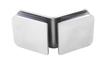 Коннектор для душевой кабины стекло-стекло 135° 45х45 мм шлифованный t726-2 SSS  купить в Москве