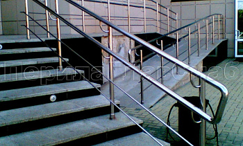 Ограждение пандуса для инвалидов в Москве. Готовые проекты ПерилаГлавСнаб