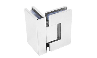 Петля для душевой стекло-стекло 90х55 мм, 90°, нержавеющая сталь AISI 304, полированная t304-2 PSS купить в Москве