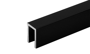 П-образный профиль 19x13, L=2200, алюминий ,черный, уценка t756 BL-У купить в Москве П-образный профиль 19x13, L=2200, алюминий ,черный, уценка t756 BL-У купить в Москве